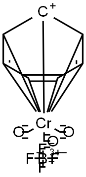 环庚三烯鎓三羰基铬四氟硼酸盐, 12170-19-3, 结构式