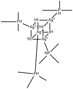 三甲基膦的碘化银, 12389-34-3, 结构式