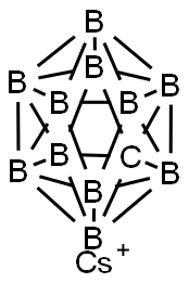 铯碳硼烷, 12539-26-3, 结构式