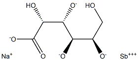 三价葡酸锑钠, 12550-17-3, 结构式