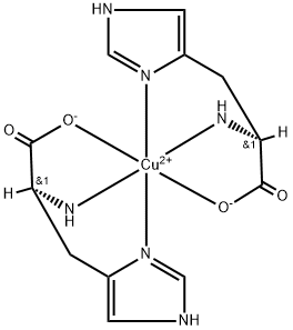 二组氨酸铜, 12561-67-0, 结构式
