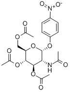 4-硝基苯基 2-(乙酰氨基)-2-脱氧-ALPHA-D-吡喃葡萄糖苷 3,4,6-三乙酸酯, 13089-23-1, 结构式