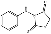 4-四氢噻唑酮,3-(苯基氨基)-2-硫代-, 13097-10-4, 结构式