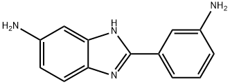 2-(3-氨基苯基)-5-氨基苯并咪唑, 13676-49-8, 结构式