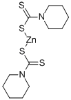 (T-4)-双(1-呱啶二硫代羧酸-S,S’)-锌, 13878-54-1, 结构式