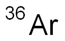 氩-36AR, 13965-95-2, 结构式