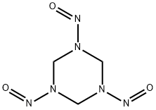 六氢-1,3,5-三亚硝基-1,3,5-三嗪, 13980-04-6, 结构式