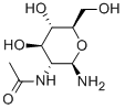 2-乙酰氨基-2-脱氧-BETA-D-吡喃葡萄糖胺, 14131-68-1, 结构式