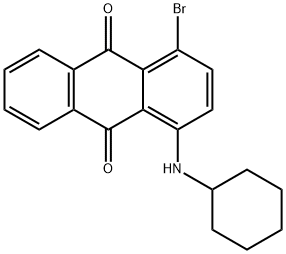 1-环己基氨基-4-溴蒽醌, 14233-28-4, 结构式