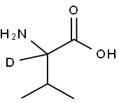 DL-缬氨酸-2-D1, 14246-21-0, 结构式