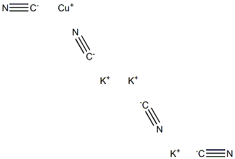 氰化亚铜钾, 14263-73-1, 结构式
