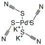 四(硫氰酸基-S)钯酸二钾盐, 14516-47-3, 结构式