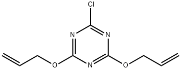 2,4-二(烯丙氧基)-6-氯-1,3,5-三嗪, 14543-31-8, 结构式