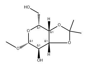 甲基3,4-O-异亚丙基-Β-D-吡喃半乳糖苷, 14897-47-3, 结构式