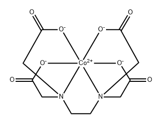 钠(乙二胺四乙酸)钴酸盐(II), 14931-83-0, 结构式