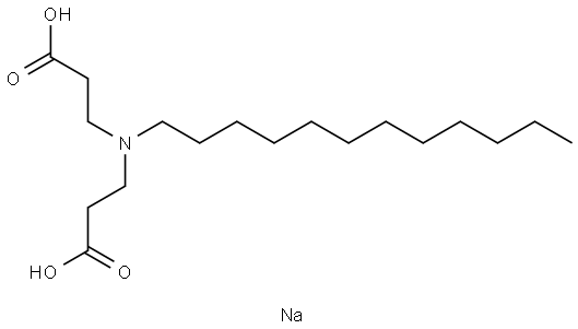 月桂亚氨基二丙酸钠, 14960-06-6, 结构式