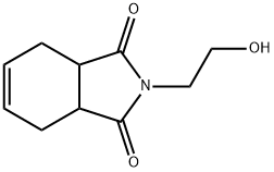 N-(2-羟基乙基)-1,2,3,6-四氢邻苯二甲酰亚胺, 15458-48-7, 结构式