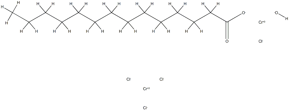 μ-羟基-二(μ-十四酸)四氯化铬, 15659-56-0, 结构式