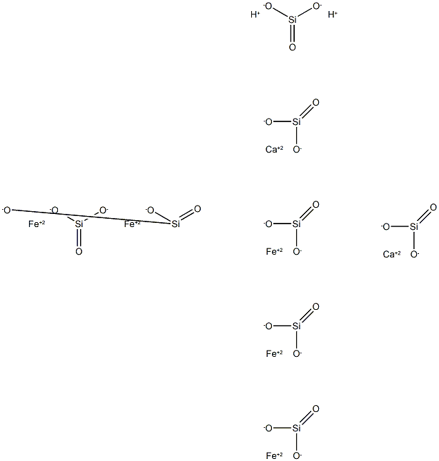 铁透闪石, 15669-07-5, 结构式