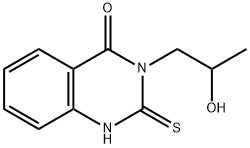 3-(2-羟丙基)-2-硫烷基-3,4-二氢喹唑啉-4-酮, 16024-86-5, 结构式