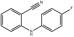 2-[(4-氟苯)氨基]-苯甲腈, 18201-87-1, 结构式