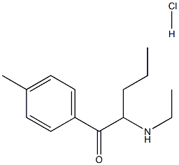 4-Methyl-α-ethylaminopentiophenone (hydrochloride), 18297-05-7, 结构式