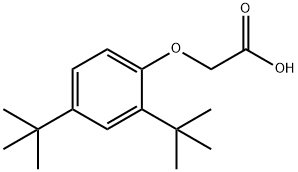 2-(2,4-二叔丁基苯氧基)乙酸, 18327-79-2, 结构式