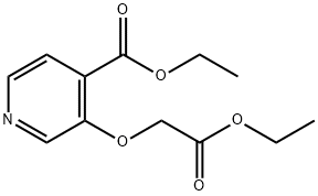 3-(2-乙氧基-2-氧代乙氧基)异烟酸乙酯, 18343-02-7, 结构式