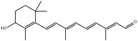 all-trans 4-Hydroxyretinal, 18344-42-8, 结构式