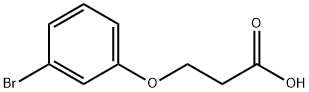 3-(3-BROMOPHENOXY)PROPANOICACID, 18386-03-3, 结构式