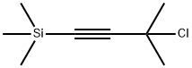 (3-氯-3-甲基丁-1-炔-1-基)三甲基硅烷, 18387-63-8, 结构式