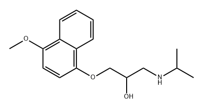 4-Methoxy Propranolol, 18507-09-0, 结构式
