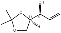 (3R,4S)-4,5-ISOPROPYLIDENE PENT-2-EN-3-OL, 18524-19-1, 结构式