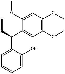 2-[(1R)-1-(2,4,5-TRIMETHOXYPHENYL)-2-PROPENYL]PHENOL, 18525-14-9, 结构式