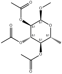 2,3,4-三-O-乙酰基-6-脱氧-Α-D-吡喃葡萄糖苷甲酯, 19940-17-1, 结构式