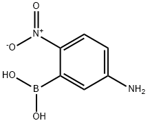 (5-氨基-2-硝基苯基)硼酸, 100449-87-4, 结构式