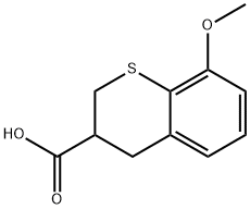 8-甲氧基硫代苯并噻吩-3-羧酸, 100746-85-8, 结构式