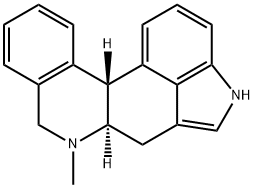 (-)-(6AR,12BR)-4,6,6A,7,8,12Β-六氢-7-甲基吲哚[4,3-A]菲啶, 100999-26-6, 结构式