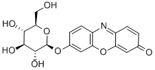 吩恶嗪酮-Β-D-葡糖糖苷, 101490-85-1, 结构式