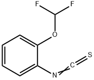 2-(二氟甲氧基)苯基异硫氰酸酯, 101856-90-0, 结构式