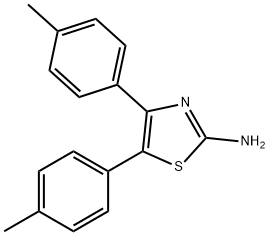 4,5-DI-P-TOLYL-THIAZOL-2-YLAMINE, 102026-45-9, 结构式