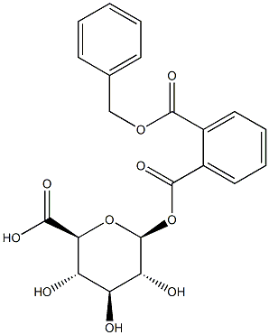 BETA-D-吡喃葡萄糖醛酸 1-(2-((苄氧羰基)苯甲酸酯), 102674-29-3, 结构式