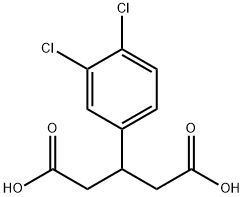 3-(3,4-二氯苯基)戊二酸, 103860-25-9, 结构式