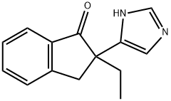 4-(2-乙基-2-茚酮)咪唑, 104054-82-2, 结构式