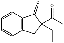 2-乙酰基-2-乙基-1-茚酮, 104054-83-3, 结构式