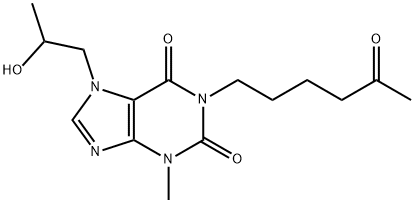 Hydroxypropentofylline, 104317-70-6, 结构式