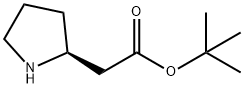 (S)-吡咯烷-2-乙酸叔丁酯, 104553-43-7, 结构式