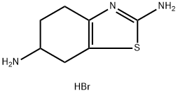 4,5,6,7-四氢苯并噻唑-2,6-二胺二氢溴酸盐, 104617-55-2, 结构式