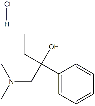 ALPHA-(二甲基氨基甲基)-ALPHA-乙基苄醇盐酸盐, 104743-23-9, 结构式