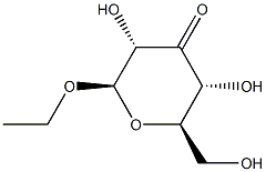 乙基 BETA-D-吡喃核己-3-酮糖苷, 104953-08-4, 结构式